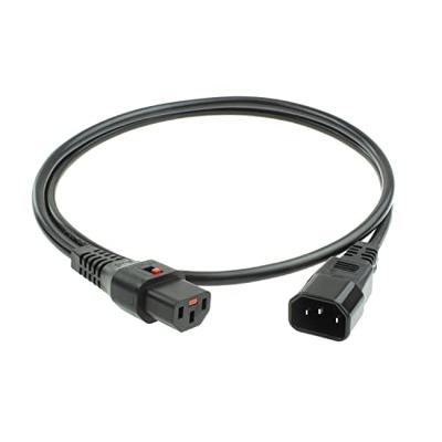 ACT Netsnoer C13 IEC Lock - C14 zwart 2 m, PC1021, 5-Pack ACT Netsnoer C13 IEC Lock - C14 zwart 2 m, PC1021, 5-Pack