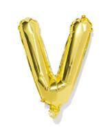 HEMA Folieballon letter V 30cm goud (goud) - thumbnail