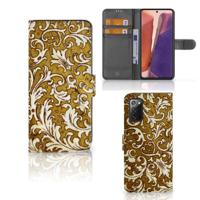 Wallet Case Samsung Galaxy Note 20 Barok Goud - thumbnail