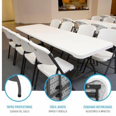 Vouwtafel Lifetime Wit 244 x 74 x 76 cm