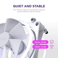 NZXT f120 rgb duo case fans (wit, 3 stuks, 120 x 120 x 25 mm, pwm, incl. controller) - thumbnail