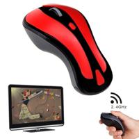 PR-01 6D Gyroscope Fly Air Mouse 2.4G USB Receiver 1600 DPI Wireless Optical Mouse for Computer PC Android Smart TV Box (Red + Black) - thumbnail