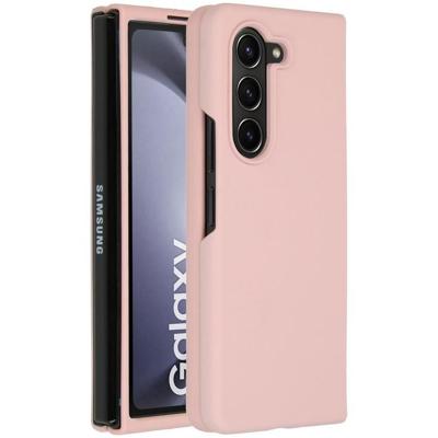 Accezz Liquid Silicone Backcover Samsung Galaxy Z Fold 5 Telefoonhoesje Roze