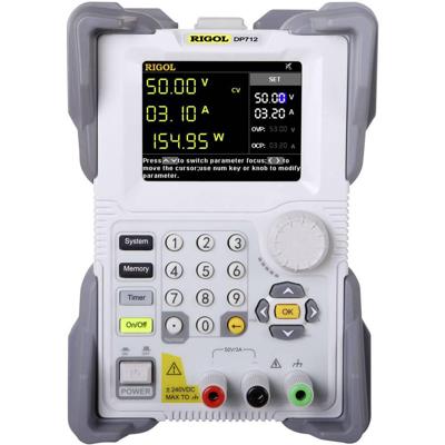 Rigol DP712 Labvoeding, regelbaar 0 - 50 V 0 - 3 A 150 W RS232 Op afstand bedienbaar, OVP, Programmeerbaar Aantal uitgangen: 1 x Rigol DP712 Labvoeding, regelbaar 0 - 50 V 0 - 3 A 150 W RS232 Op afstand bedienbaar, OVP, Programmeerbaar Aantal uitgangen: 1 x