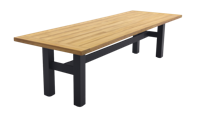 Hartman Tuintafel 'Sophie' Yasmani Teakhout, 300 x 100cm, kleur Naturel/Zwart - thumbnail