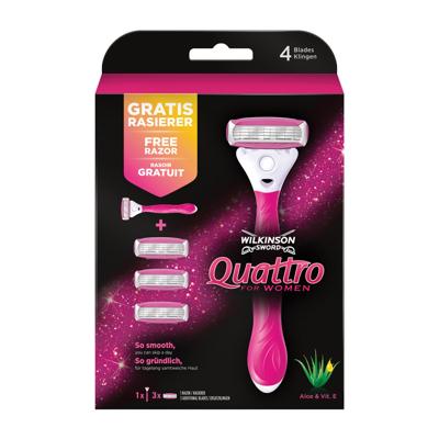 Wilkinson Wilkinson Quattro Women Promopack (1st) Wilkinson Wilkinson Quattro Women Promopack (1st)