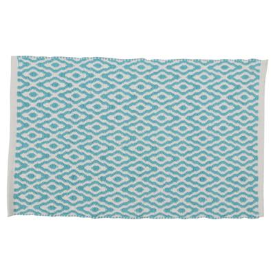 Differnz Brighton badmat 100% katoen Blauw wit 50 x 80 cm