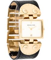 Horlogeband Michael Kors MK2113 Leder Zwart 26mm - thumbnail