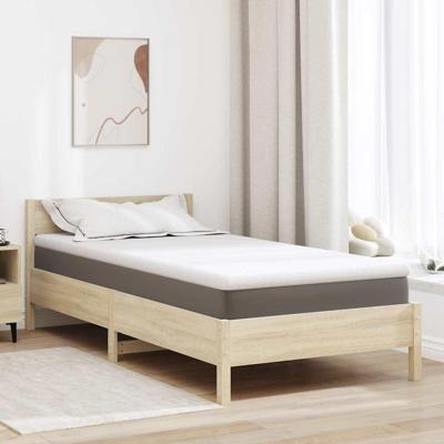 VidaXL Matrastopper wit 90 x 200 cm jacquard stof VidaXL Matrastopper wit 90 x 200 cm jacquard stof