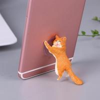 60 PCS sucker ontwerp cute cat smartphone houder (oranje) - thumbnail