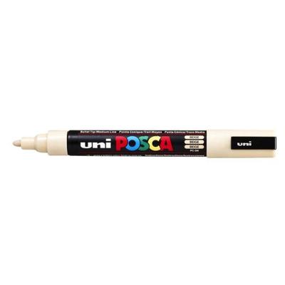 Paintmarker uni posca pc5m m beige | 6 stuks