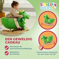 Schommeldier Dino met veiligheidsgordel en geluiden , hobbeldier - thumbnail