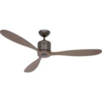 CasaFan AEROPLAN ECO 132 BZ-NB Flügel Massivholz Nussbaum Plafondventilator 27 W (Ø x h) 132 cm x 310 mm Brons Met afstandsbediening, Timer, Met wintermodus - thumbnail