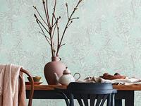 Livingwalls House of Turnowsky - Turquoise - Jungle Behang - 389054 - thumbnail