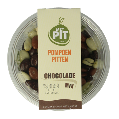 Met PIT Pompoenpitten mix chocolade 150 Gram