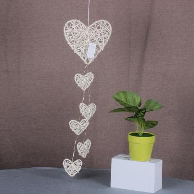 Creatieve Rattan Love Heart Bell Kamer ornamenten