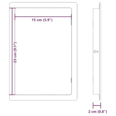 VidaXL Toegangs-panelen 2 pcs wit 15 x 23 cm abs kunststof