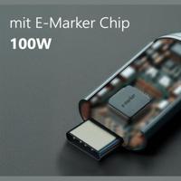 Maxtrack C532-1L USB-kabel USB 2.0 USB-C stekker 1 m Zwart Spiraalkabel, Vergulde steekcontacten - thumbnail