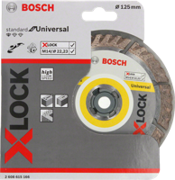 Bosch Accessoires x-lock diamantschijf standard for universal 125 x 22,23 x 2,0 x 10 mm - 1 stuk(s) - 2608615166 - thumbnail