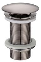 Wiesbaden Vaste Waste Caral Verlengd 5/4" Geborsteld Staal - thumbnail