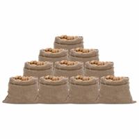 VidaXL Jutezakken 10 stuks 220 g/m² 100x110 cm 100% jute - thumbnail