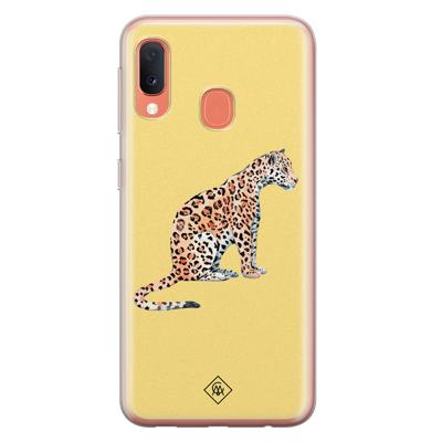 Samsung Galaxy A20e siliconen hoesje - Leo wild Samsung Galaxy A20e siliconen hoesje - Leo wild