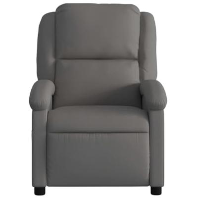 Fauteuil echt leer grijs Fauteuil echt leer grijs