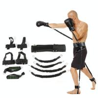 Bounce Trainer Fitness Resistance Band Boxing Pak Latex Buis Tension Touw Been Taille Trainer Gewicht: 140 Pond (Zwart) - thumbnail