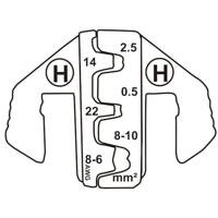 TOOLCRAFT PLE-0H Krimp-onderdelen Platte stekkers, D-sub stekkers Krimpbereik: 2.5 tot 10 mm² Geschikt voor merk: TOOLCRAFT PZ-500 - thumbnail