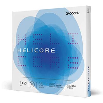 D'Addario HS610 3/4M Helicore Solo Bass String Set, Medium Tension Solo contrabas snarenset D'Addario HS610 3/4M Helicore Solo Bass String Set, Medium Tension Solo contrabas snarenset