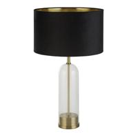 Searchlight TafellampOxford met zwarte kap - EU81712BK - thumbnail