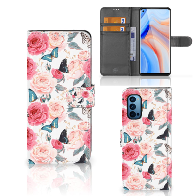 OPPO Reno 4 Pro 5G Hoesje Butterfly Roses