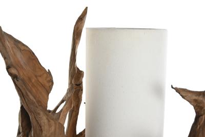 Bureaulamp Home ESPRIT Ijzer Teakhout 30 X 55 X 80 cm