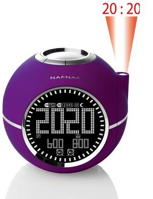 NAF NAF Electronique DNI013PUR Wekkerradio met tijdprojectie