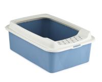 Rotho Eco Bonnie Kattenbak met Boveningang M Blauw/Zand - thumbnail