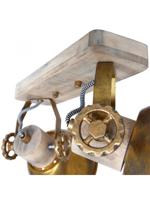 Steinhauer Dubbele opbouwspotGearwood industrieel - 7969BR - thumbnail
