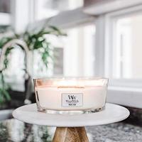WoodWick ellipse candle white teak - thumbnail