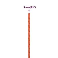 Werktouw 3 mm 500 m polypropeen oranje - thumbnail