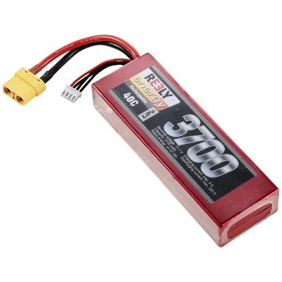 Reely LiPo accupack 11.1 V 3700 mAh Aantal cellen: 3 40 C Hardcase XT90 Reely LiPo accupack 11.1 V 3700 mAh Aantal cellen: 3 40 C Hardcase XT90