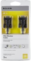Belkin F2N028BT3M VGA kabel 4,57 m HDDB15 VGA (D-Sub) Beige, Zwart - thumbnail