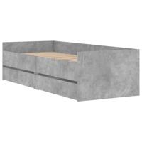 Bedframe met lades betongrijs 90x200 cm - thumbnail