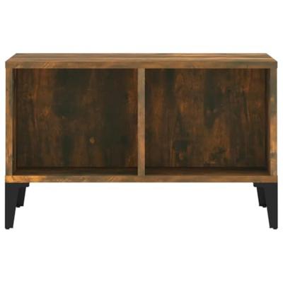 Salontafel 60x50x36,5 cm bewerkt hout gerookt eikenkleurig