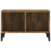 Salontafel 60x50x36,5 cm bewerkt hout gerookt eikenkleurig - thumbnail