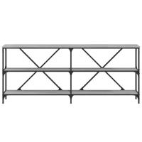 Wandtafel 180x30x75 cm bewerkt hout en ijzer grijs sonoma eiken - thumbnail