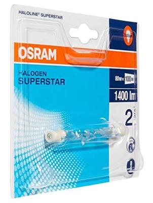 OSRAM HOMELIGHTING Eco-halogeenlamp Energielabel: G (A - G) R7s 78 mm 230 V 80 W Warmwit Staaf Dimbaar 1 stuk(s)