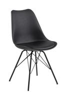 Bendt Eetkamerstoel 'Liva' PU, kleur Zwart - thumbnail
