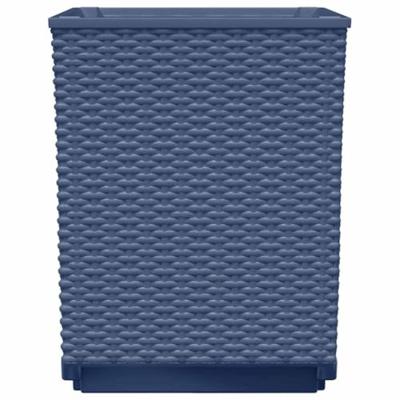 Plantenbakken 2 st 30x30x37 cm polypropeen donkergrijs - thumbnail