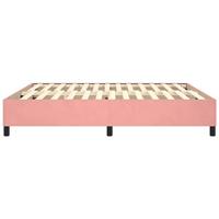 Bedframe fluweel roze 200x200 cm - thumbnail