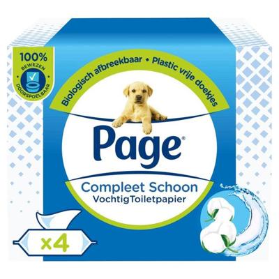 Vochtig toiletpapier page compleet schoon 38vel Vochtig toiletpapier page compleet schoon 38vel