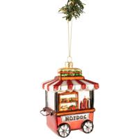 Nordic Light Kerstbal Hot Dog Kraam 13 cm - thumbnail